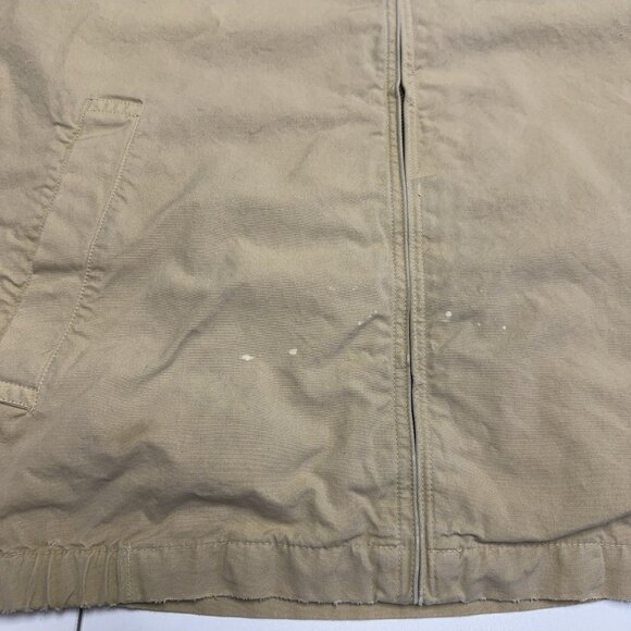 Vintage Nautica Jacket Mens Large 27x27 Beige Full Zip Collared - Picture 7 of 16